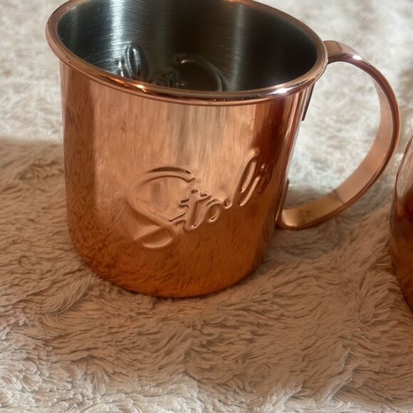 Copper & Stainless Steel Mug Stoli Vodka (Moscow Mule) - Picture 2 of 6